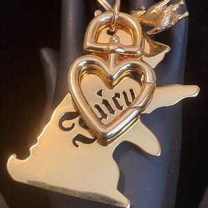 Juicy Couture Gold Heart Charm Necklace